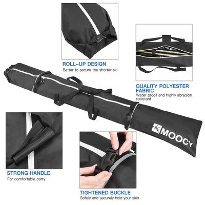 Skis and Boot Bag Combo Portable Skis Storage Bag Padded Waterproof Ski Travel Bags Large Capacity