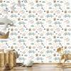Cars, animals and stars wallpaper for living room and bedroom 50x1000