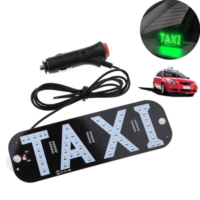 12V Taxi Sign LED Light Strip Replacement Windshield Cab Indicator Lamp Bright Car LED Light Accessories 1 зелёный