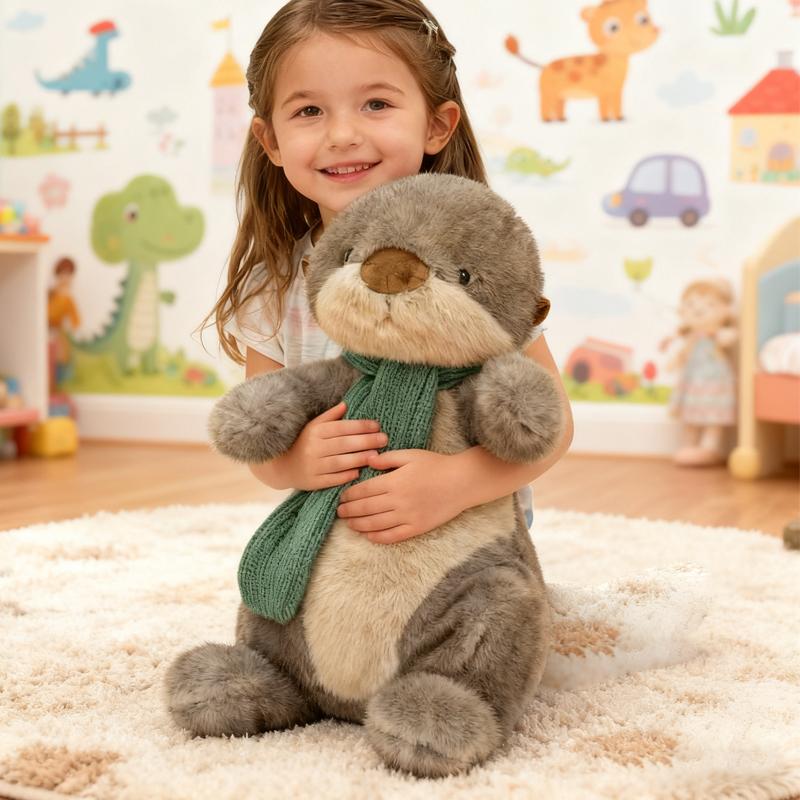 

1/26/40CM Otter Plushie Cute Sea Otter Plush Toy Fluffy Comfortable Stuffed Animals Kids Gift Birthday Room Decor 26cm