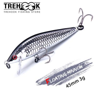 Sinking Minnow Wobblers 70mm 10g, Hard Fishing Lures for Bass Trout Pike, Jerkbaits Fishing Tackle Artificial Baits