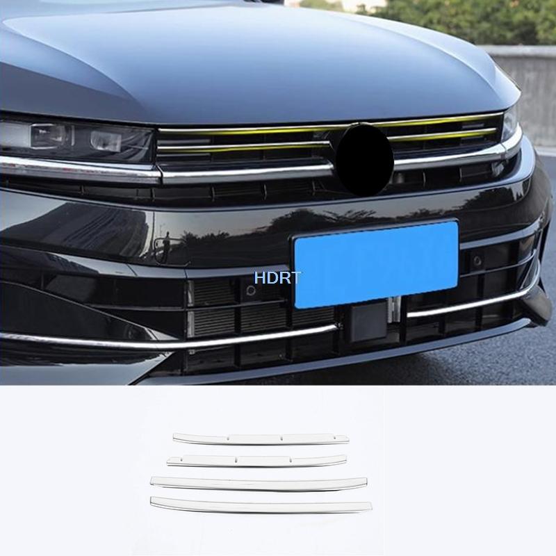 Car Styling Protector Decoration Accessories For Volkswagen Passat B9 VW Magotan 2024 + Front Bumper Molding Racing Grills Trim