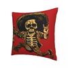 Day Of Dead Posada Pillowcase Printing Cushion Cover Decorations Mexican Folk Art Sugar Skull Throw Pillow Case Cover Home ''