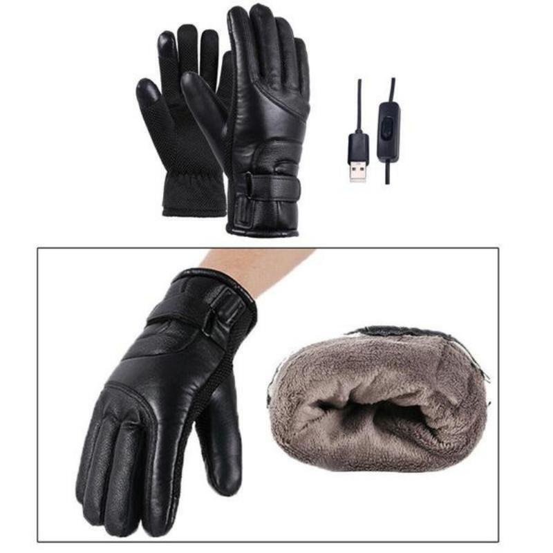Heating Gloves Electric Heating Gloves Waterproof and Windproof Cycling Warm Gloves High Temperature 3-speed Temperature Control Warm Gloves