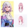 Sakura Pink Gradient Three Seven Cosplay Wig With Realistic Scalp