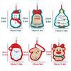 1PC Hanging Multi Element Christmas Creative Hand Towel Children Small Towel Thickened Coral Fleece Cute Embroidery Household