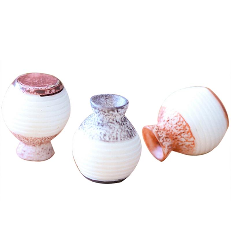 

1 шт. Мини-мультяшная маленькая ваза для рукоделия, скульптура, мох, миниатюрный ландшафтный цветочный горшок, садовые украшения своими руками