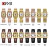 OFNS Women's Classic Luxury Retro Square Quartz Watch with Roman Numerals