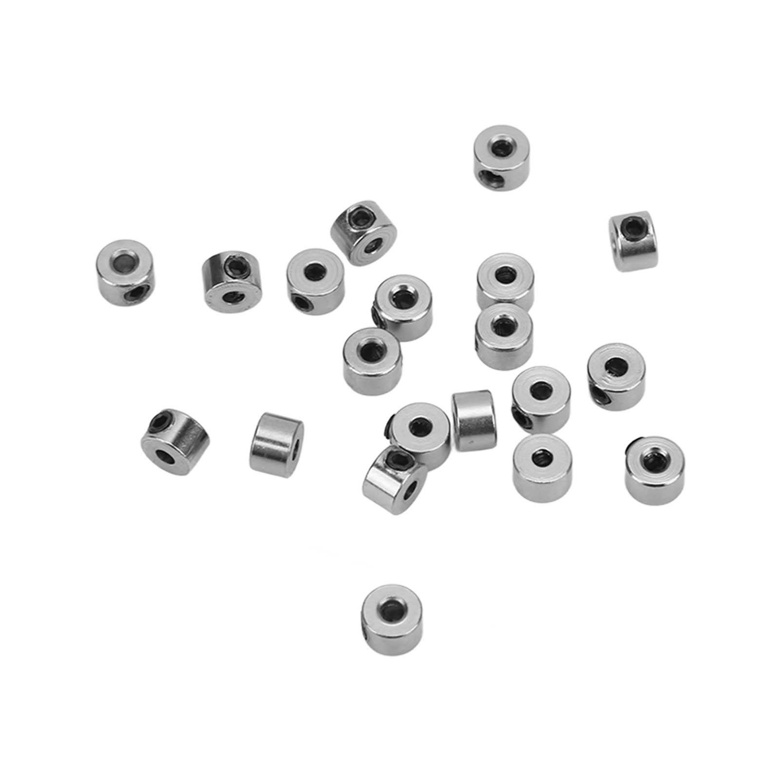 

20Pcs Landing Gear Stopper Set Wheel Collar 2.1mm Stainless Steel Exquisite Craftsmanship RC Plane Model Aircraft Parts