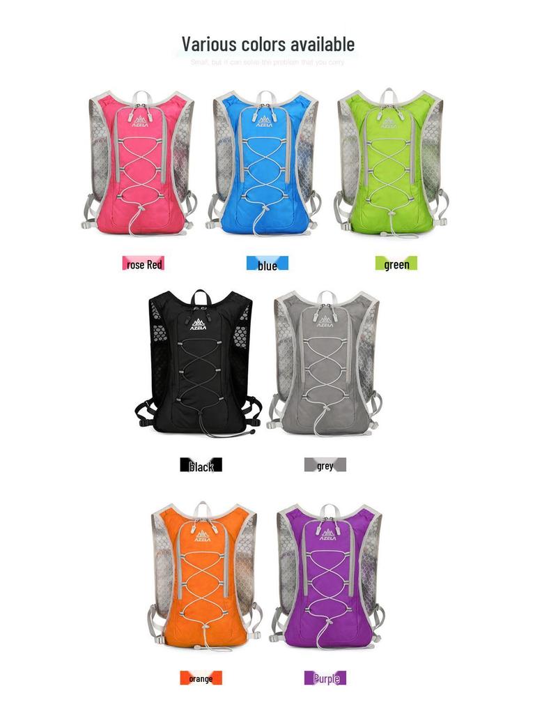 Colorful Outdoor Hiking Backpack with 2L Hydration Bladder for Men & Women - Small Mountaineering & Cycling Bag