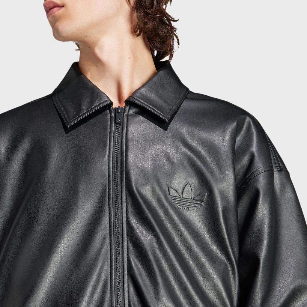 adidas Originals Chaqueta Classic Street Embossed Leather Jacket Black IP3281