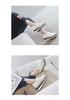 Autunno 2026 Scarpe Basse da Donna Stile Britannico Brogue Intagliate con Lacci Piattaforma