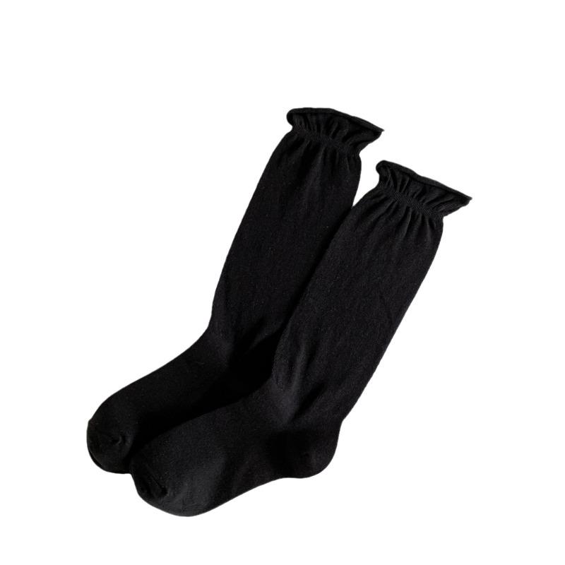 Summer Thin, Bow-tie, Mesh, Solid Color, Versatile, Long Sock Girl, Sweet