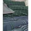 Parure de lit - 1 housse de couette 220 x 240 cm + 2 taies d'oreiller 60 x 60 cm - 50% coton, 50% polyester - Bleu