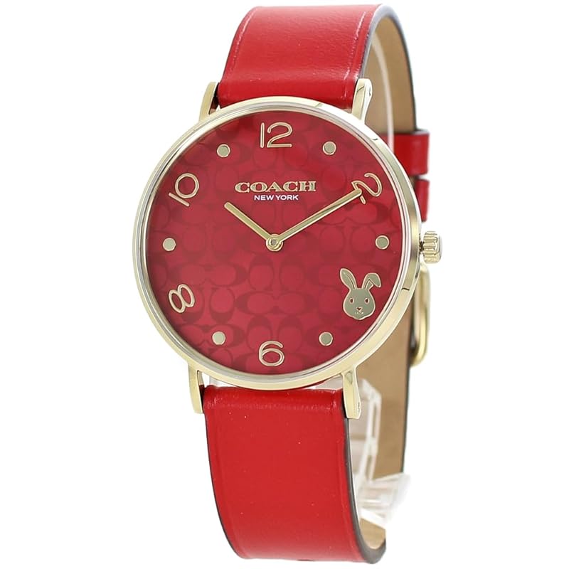

[coach] watch PERRY perry ladies zodiac Rabbit Year of the Rabbit red leather belt leather 14503977 [product]