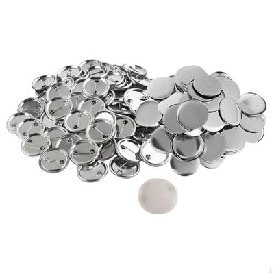 10 0Pieces Blank Button Making Supplies Round Badge Parts Metal Pin Set for