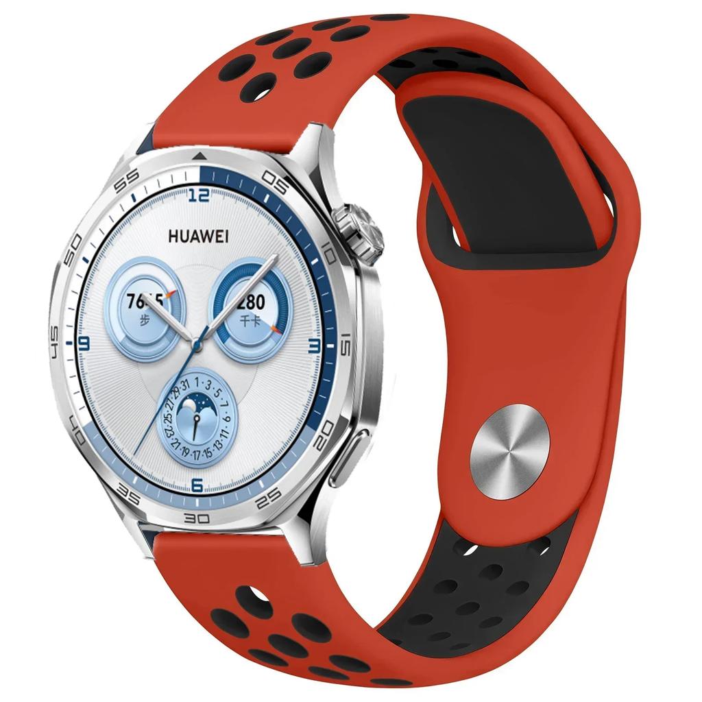 22mm 20mm 18mm Silicone Strap For Huawei Watch GT5/4/3 Pro 46mm Two-color Wristband Huawei Watch GT5 Pro 42mm GT4-5 41mm Correa