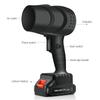 High Power Violent Turbo Fan Wireless Portable High-speed Hair Dryer Outdoor Handheld Blade Dust Removal Blower Black