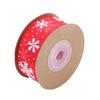 Christmas Organza Ribbon Snowflake Ribbons Handmade DIY Gift Wrapping Decoration Wreath Home Decor