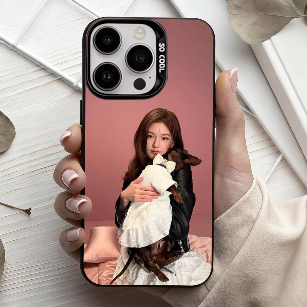 L-lusi R-Rosy Z-Zhao Actor  Phone Case For iPhone17,16,15,14,13,12,11 Plus,Pro Max Black Candy silver phone case