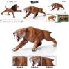 Machairodus Prehistoric Figurine With Static Display For Tiger Enthusiasts