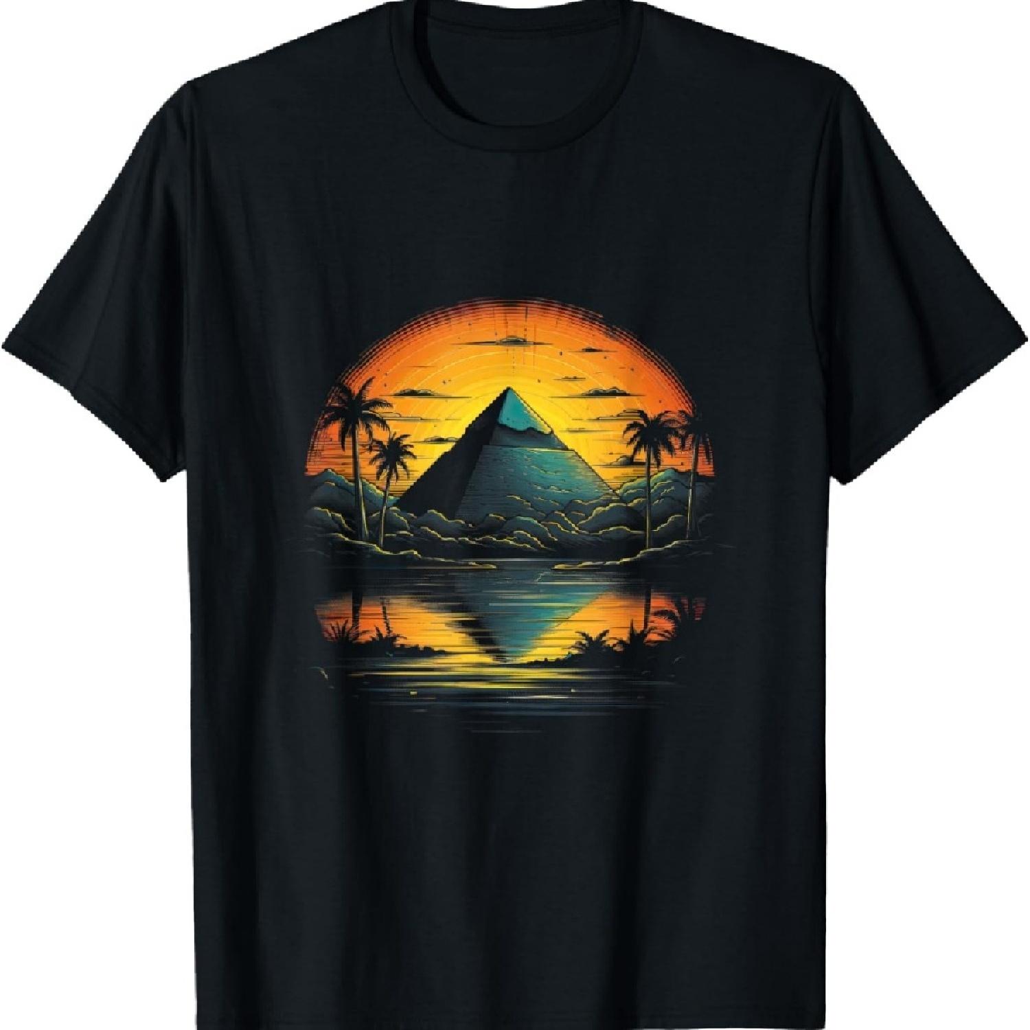 

Ancient Pyramid Artwork T-Shirt XXXXXL чорний