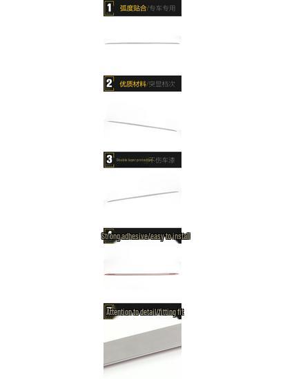 21 P5 Baklucka Trim Dekoration Klistermärke: Repskyddande blank list för bagageutrymmets stötfångare
