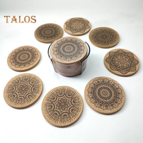 1 Set Cup Pad Creative High Temperature Resistance Vintage Special Beverage Drinking Cup Coaster Home Decor