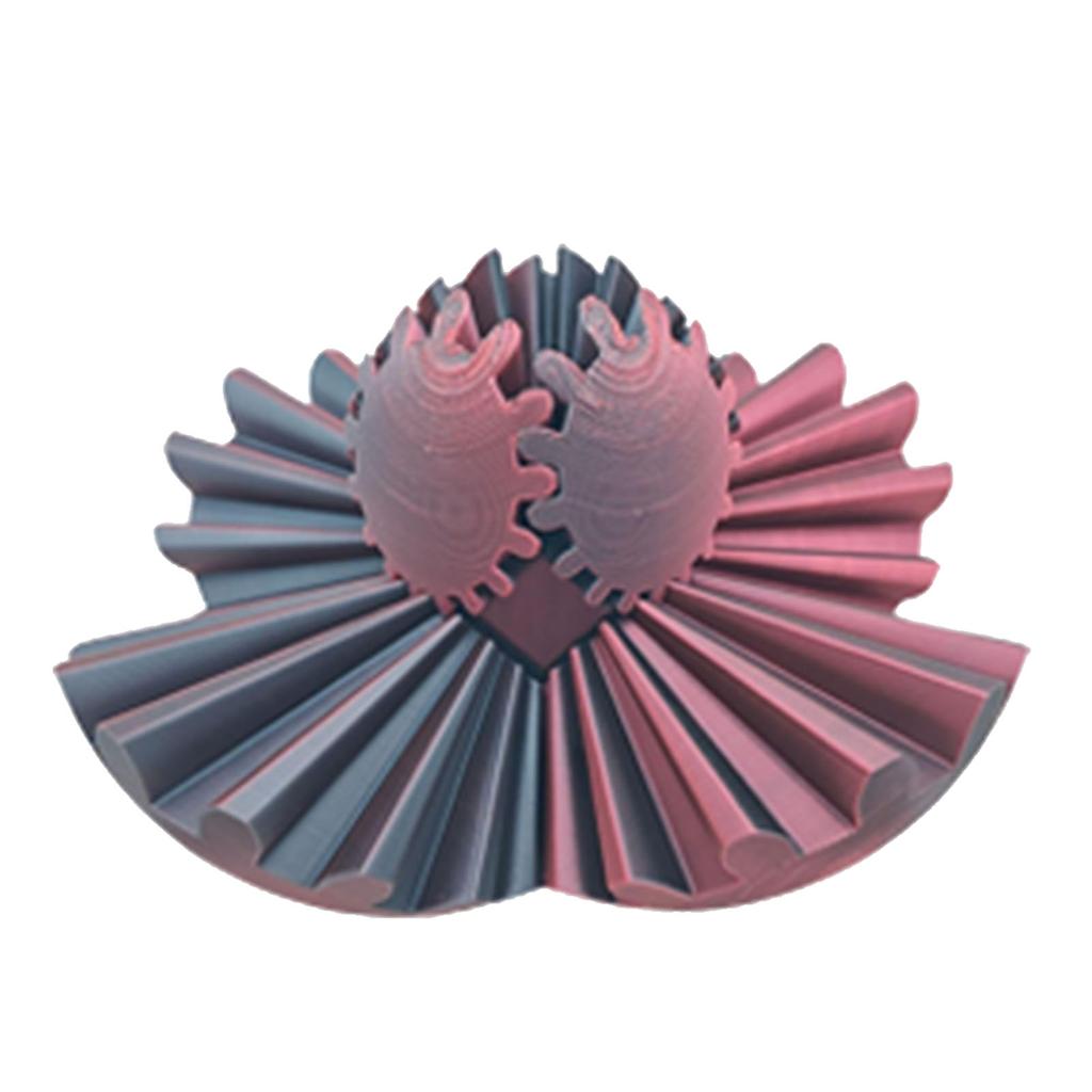 3D Printed Gear Ball Regulate Tension Portable Rotation Gear Sphere Desk Toy for Stress Anxiety Rela