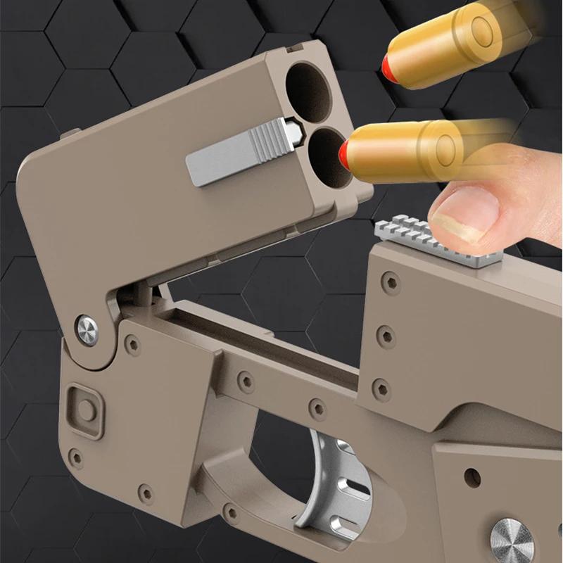 Mini Toy Gun Adult Creative Mobile Phone Case Folding Soft Mobile Spray Phone Soft Bullet Life Card Cop357 Throwing Shell Gun