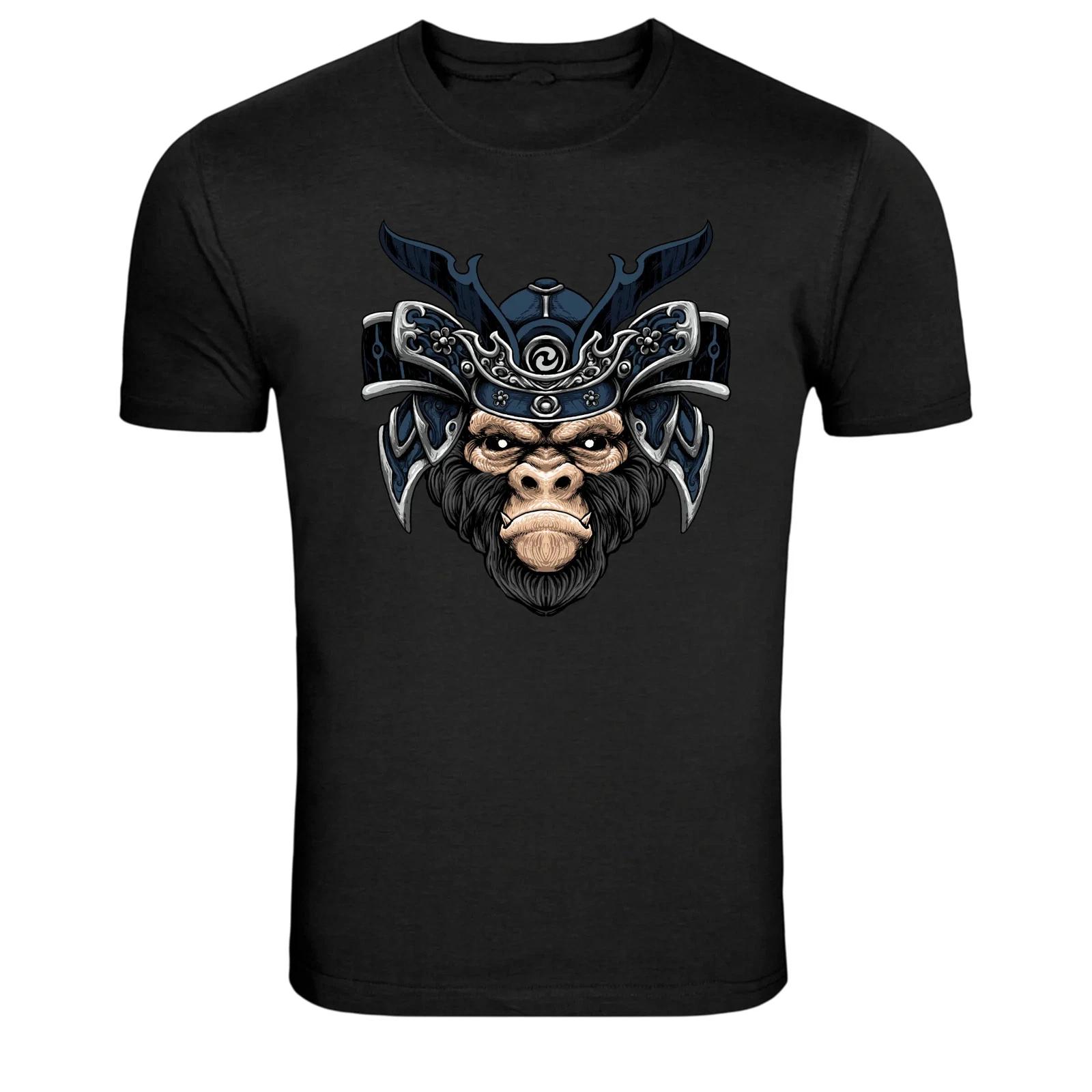 

Samurai Monkey Warrior Japanese Helmet Graphic T-Shirt 2XL