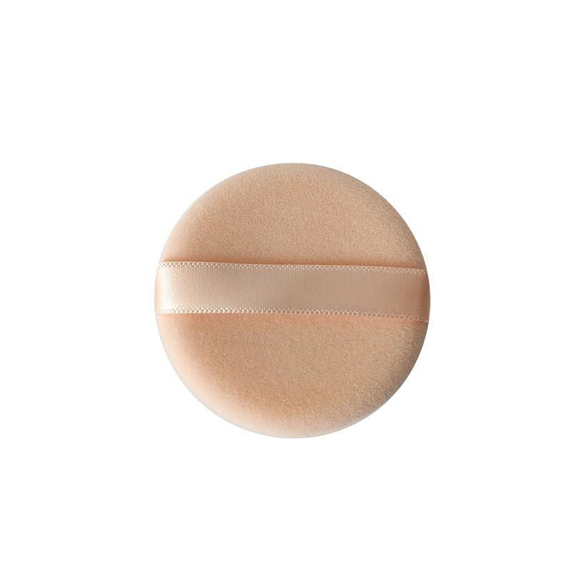 Double-Sided Flocking Puff for Banana Powder and Loose Powder Makeup Round Skin Color 55*7mm