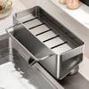 Punch Free Suction Cup Sink Drain Rack Wall Mounted Dishcloth Drying Rack  for Kitchen