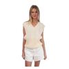 Off White Womens/Ladies Swimming Man Vest Top