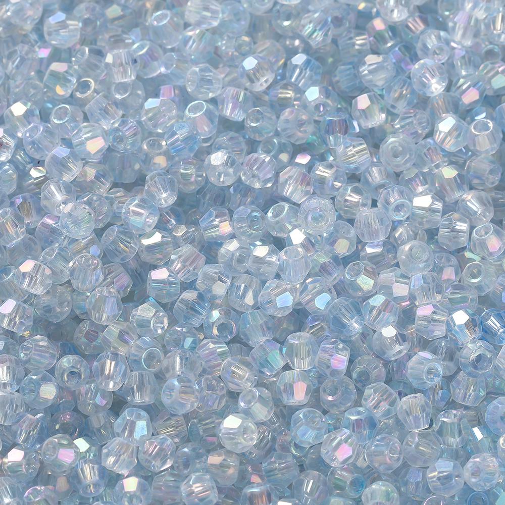 100pcs 3.5x4.5mm Shiny Crystal Beads Glass Mixed Beads Loose Spacer Beads for Bracelet DIY Jewelry Making Accessories