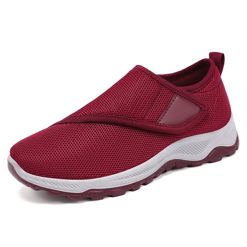 

Spring Breathable Men s Casual Shoes - Old Beijing Style, Round Toe, Velcro Dad Walking Shoes 36