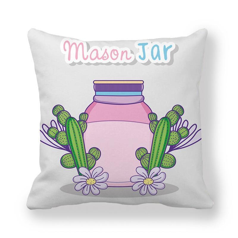 

Juste de coussin violette peinte à la main pour la décoration intérieure, housse de coussin de voiture, canapé de bureau, motif quantique, luxe 40x40cm