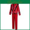 Michael Jackson Cosplay Costume Red Leather Jacket And Pants For Stage Performers