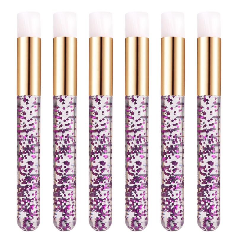Crystal Handle Eyelash & Facial Cleansing Brush - Nose, Blackhead, and Acne Cleaning Tool