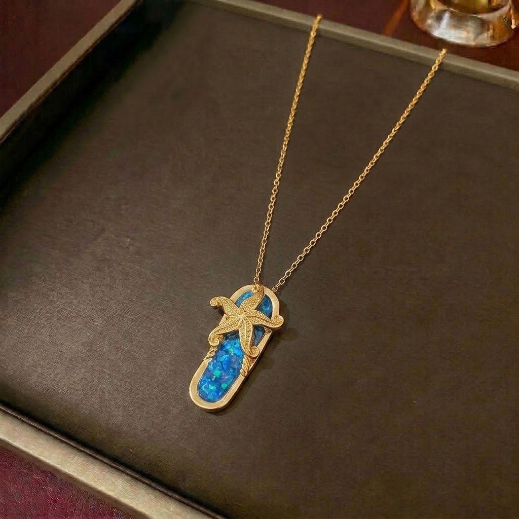 Women's Sweet Style Rainbow Diamond Pendant Necklace with Star & Moon Clavicle Chain