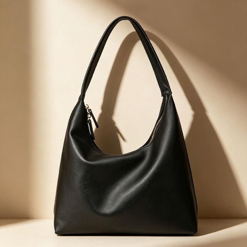 Tote Bag Korean Version Simple Fashion Bag Large Capacity Commuting Bag Casual Soft Leather Shoulder Bag Wholesale
