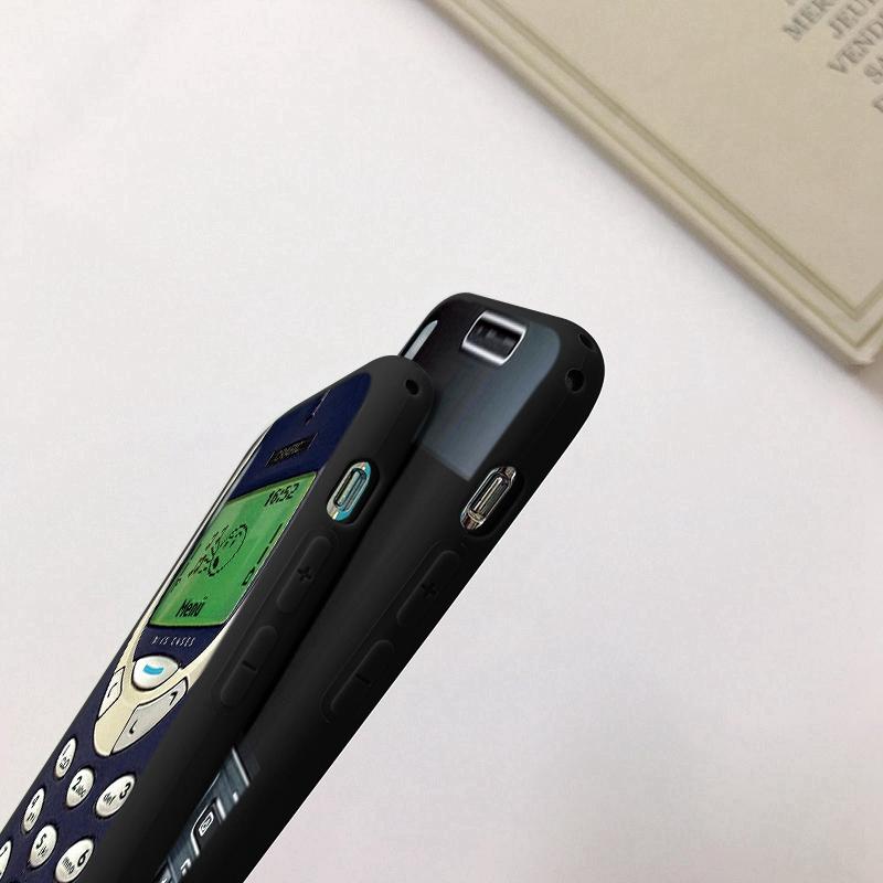 Tālruņa maciņi iPhone 15 Pro 6 14 XS 13 Max XR 12 Mini 7 Plus X SE 8 11 Funny Retro Camera Phone Rakstains mīksts TPU triecienizturīgs bufera apvalks