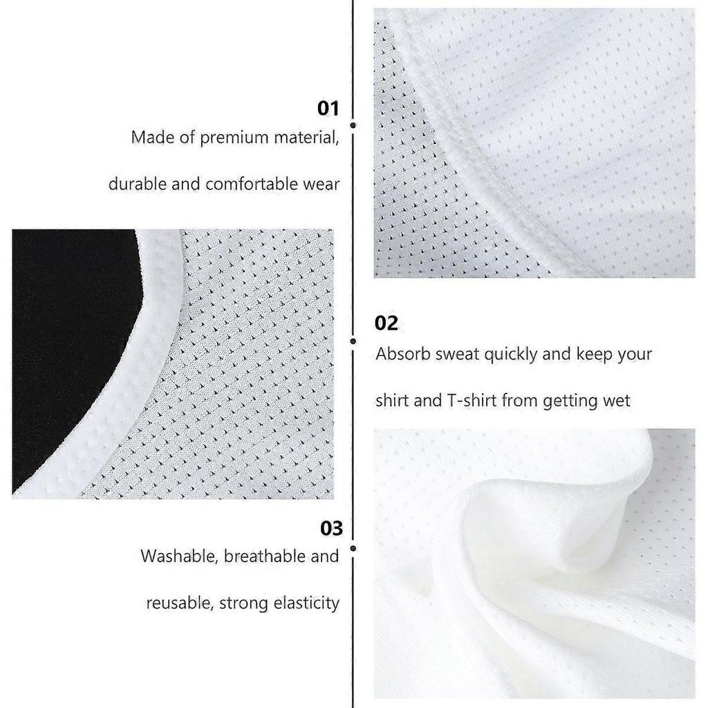 1pc Sweat Guard Underwear Vest Underarm Sweat Pads Short Breathable Comfortable for Women Girls Ladies (Size L White)