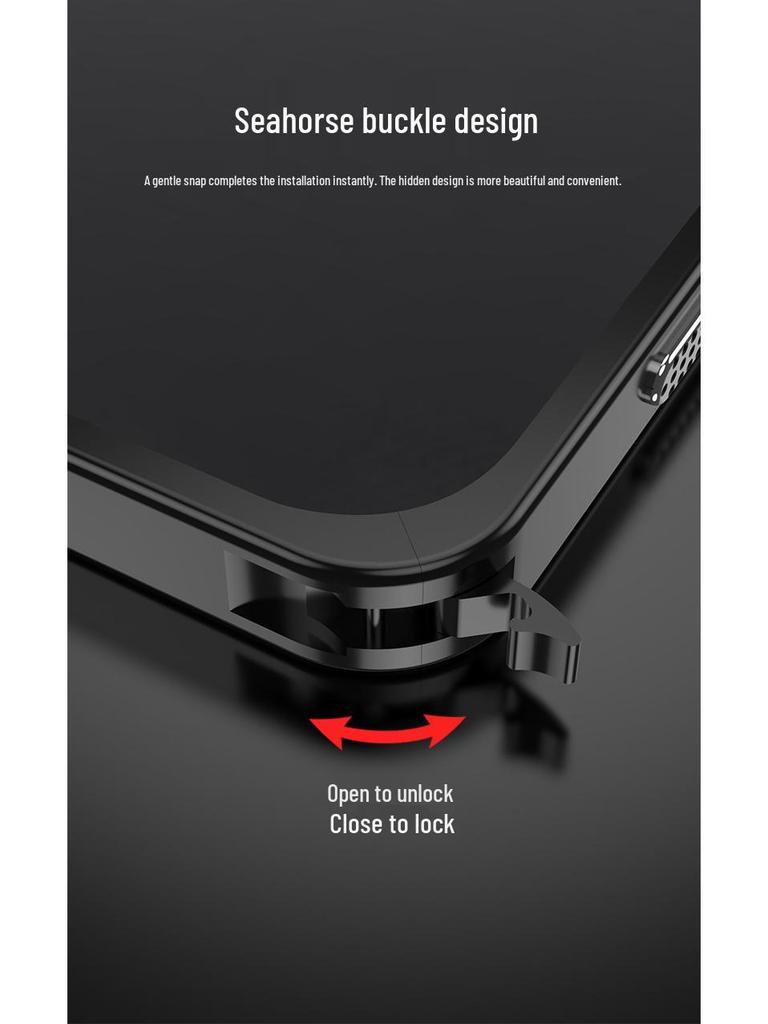 Xiaomi Poco F7 & Redmi Turbo4Pro Metal Bumper Case with Hippocampus Buckle