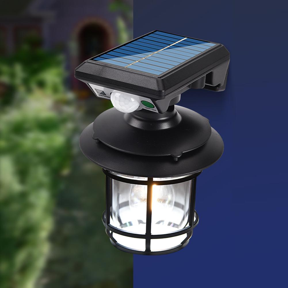 Motion Sensor Solar Outdoor Light Waterproof Garden Security Wall Light Motion Intelligent Sensor Light for Yard Patio Pathway
