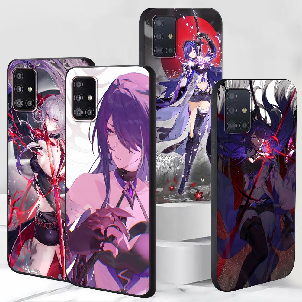 Star Rail Acheron Case for Samsung Galaxy S23 S10e S10 S21 FE S22 S9 S24 Ultra S20 Plus Soft Black TPU Phone Cover Bumper