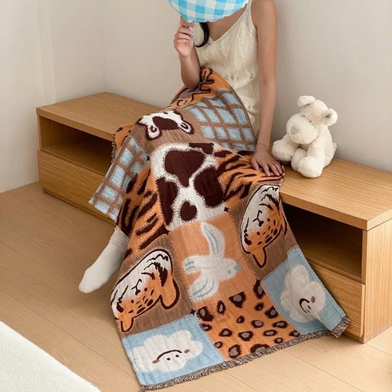 

Cotton gauze shawl bath towel travel blanket multi-layer gauze multi-functional sofa towel blanket adult 80x160cm 1pcs