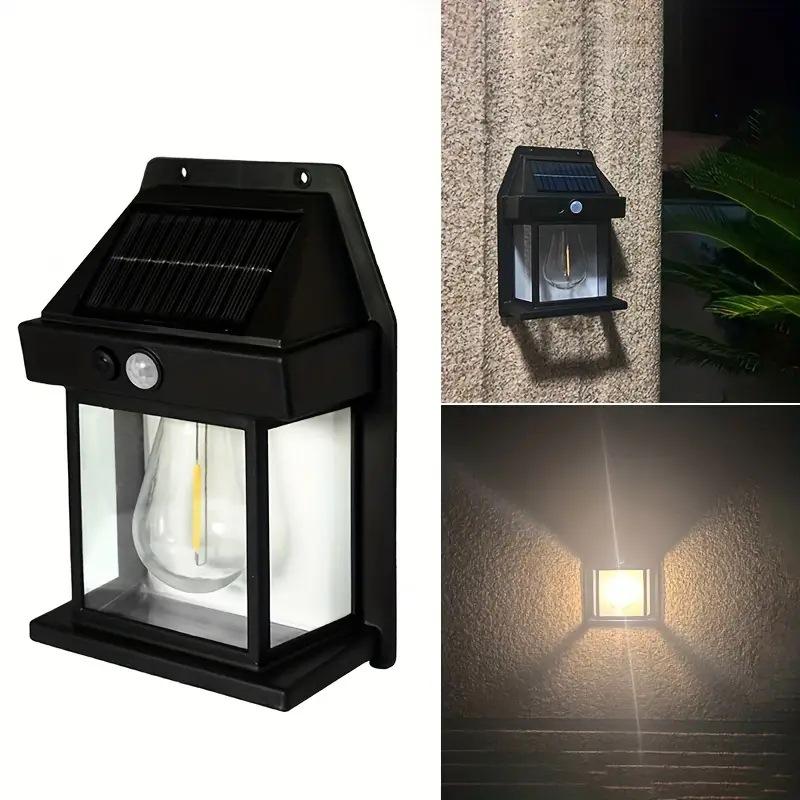 

LED Solar Light Tungsten Filament Warm Light 3-mode Outdoor Waterproof Courtyard Garden Villa Atmosphere Night Light