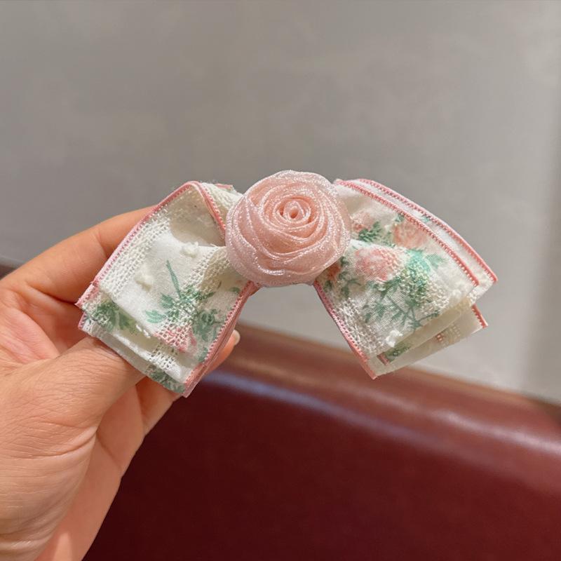 Perlgarn Diamant Schleife Haarnadel - Koreanische Mode Prinzessin Haaraccessoire