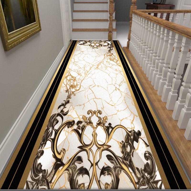 Modern Senior Home Corridor Decoration Carpet Lint-free Large Size Hall Long Rug Soft Hotel Hallway Non-slip Mat Easy Cleaning